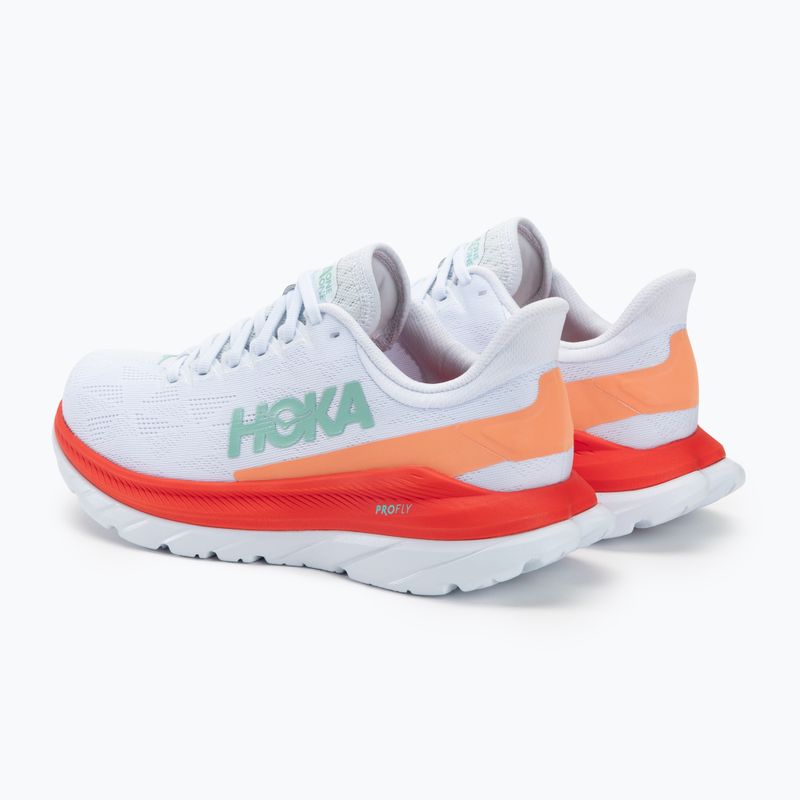 Pantofi de alergare pentru femei HOKA Mach 4 alb/fiesta 3