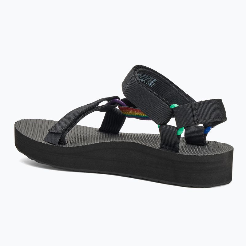 Sandale pentru femei Teva Midform Universal Pride black rainbow 3