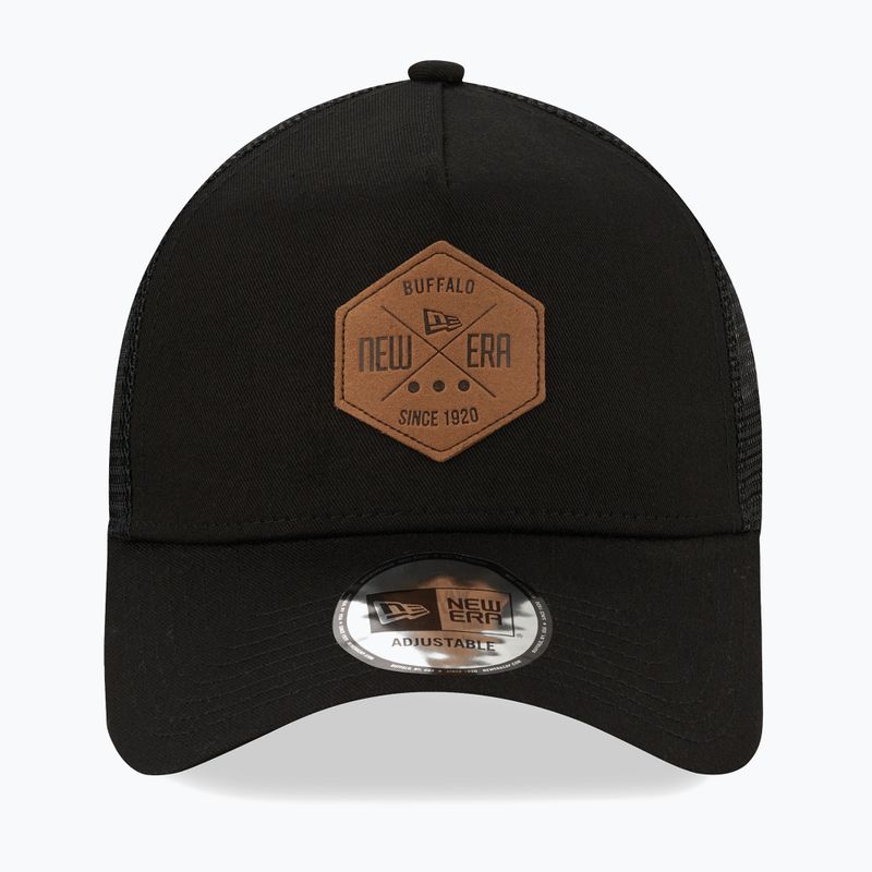 Șapcă pentru bărbați New Era Heritage Patch 9Forty Af Trucker black 3