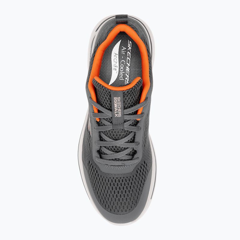 Încălțăminte pentru bărbați SKECHERS Go Walk Arch Fit Idyllic charcoal/white/orange 6