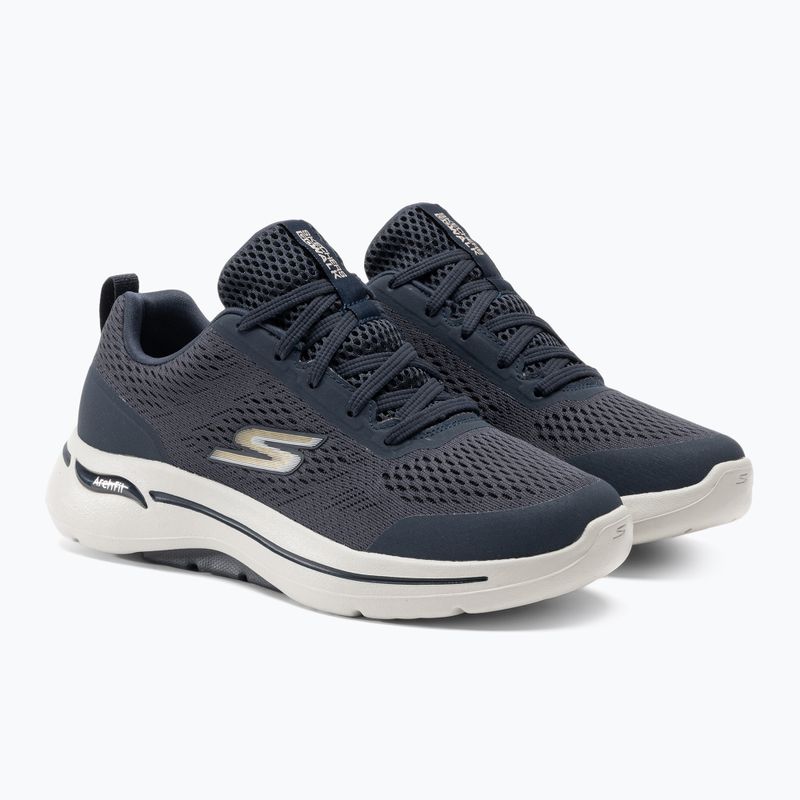 Încălțăminte pentru bărbați SKECHERS Go Walk Arch Fit Idyllic navy/white/gold 4