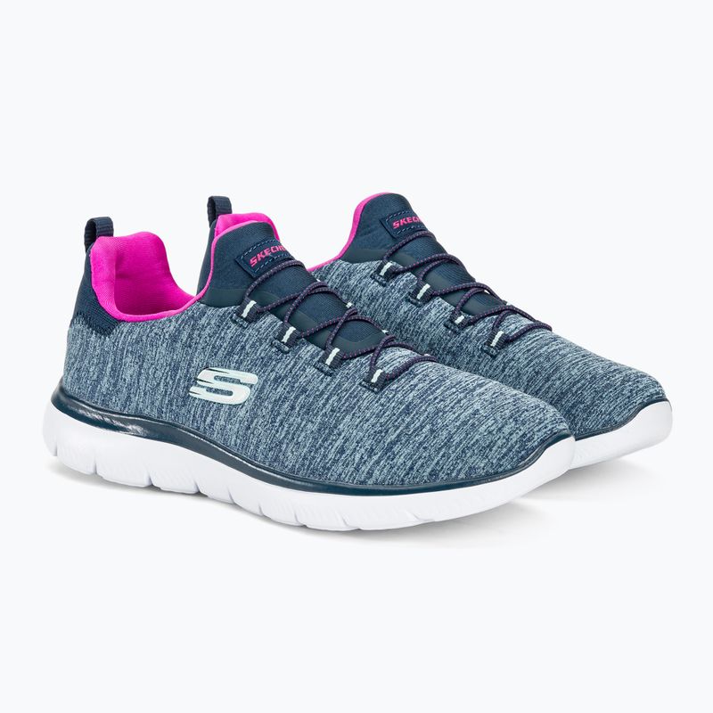 Încălțăminte pentru femei SKECHERS Summits Quick Getaway navy/hot pink 4