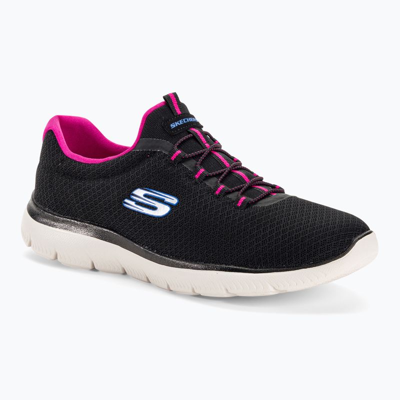 Pantofi de antrenament pentru femei SKECHERS Summits negru/roz cald