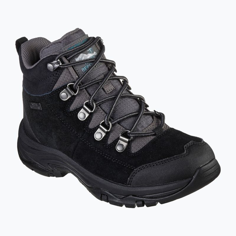 Cizme de trekking pentru femei SKECHERS Trego El Capitan negru/grena 7