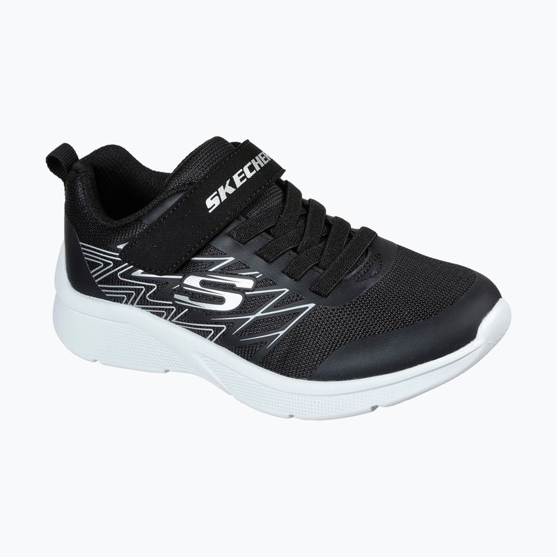 SKECHERS Microspec Texlor negru/argintiu pantofi de antrenament pentru copii