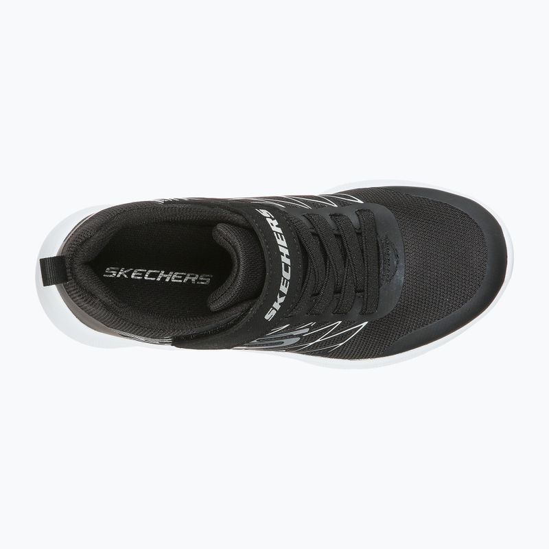 SKECHERS Microspec Texlor negru/argintiu pantofi de antrenament pentru copii