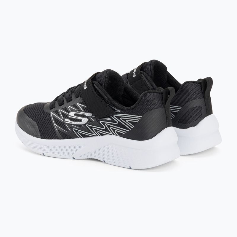 SKECHERS Microspec Texlor negru/argintiu pantofi de antrenament pentru copii
