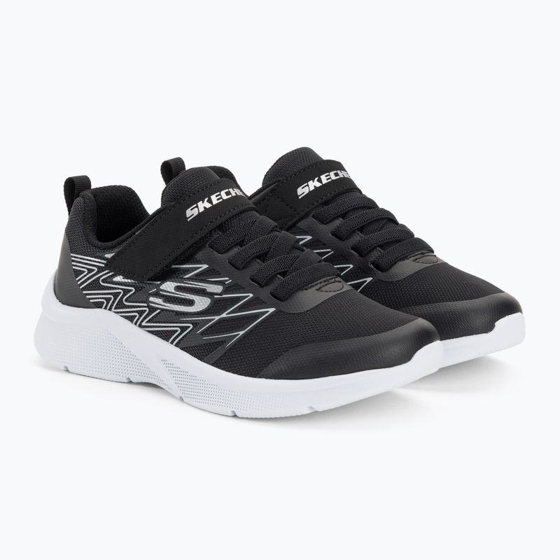 SKECHERS Microspec Texlor negru/argintiu pantofi de antrenament pentru copii