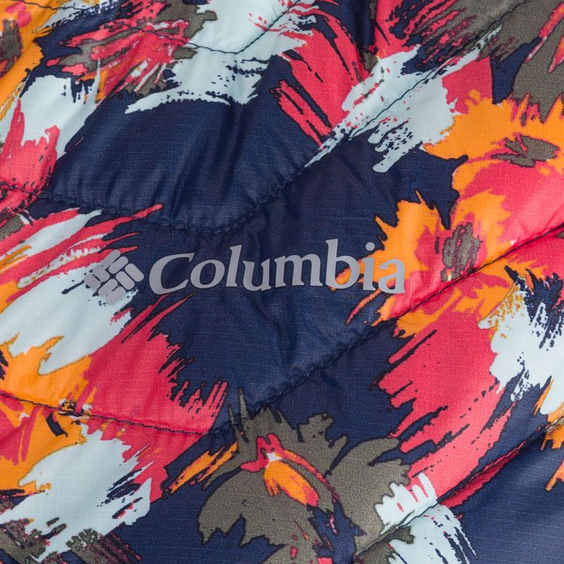 Columbia Powder Pass 469 de damă cu fermoar fără mâneci de culoare albastru marin cu model 1832222 4