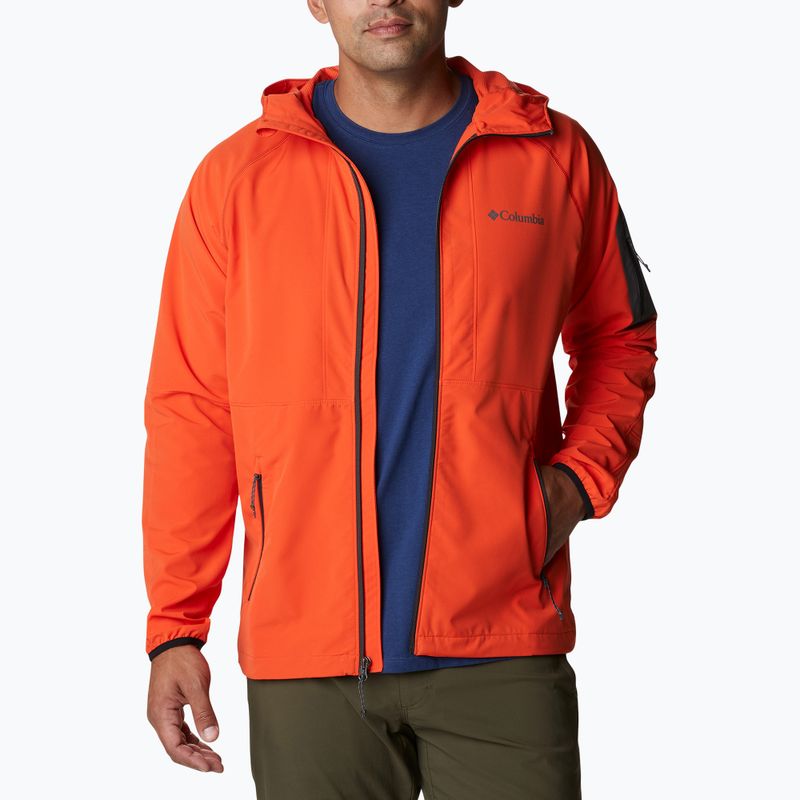 Jacheta Softshell pentru bărbați Columbia Tall Heights 813 portocaliu 1975591