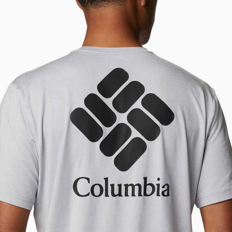 Columbia Tech Trail Graphic Tee 039 gri 1930802 3