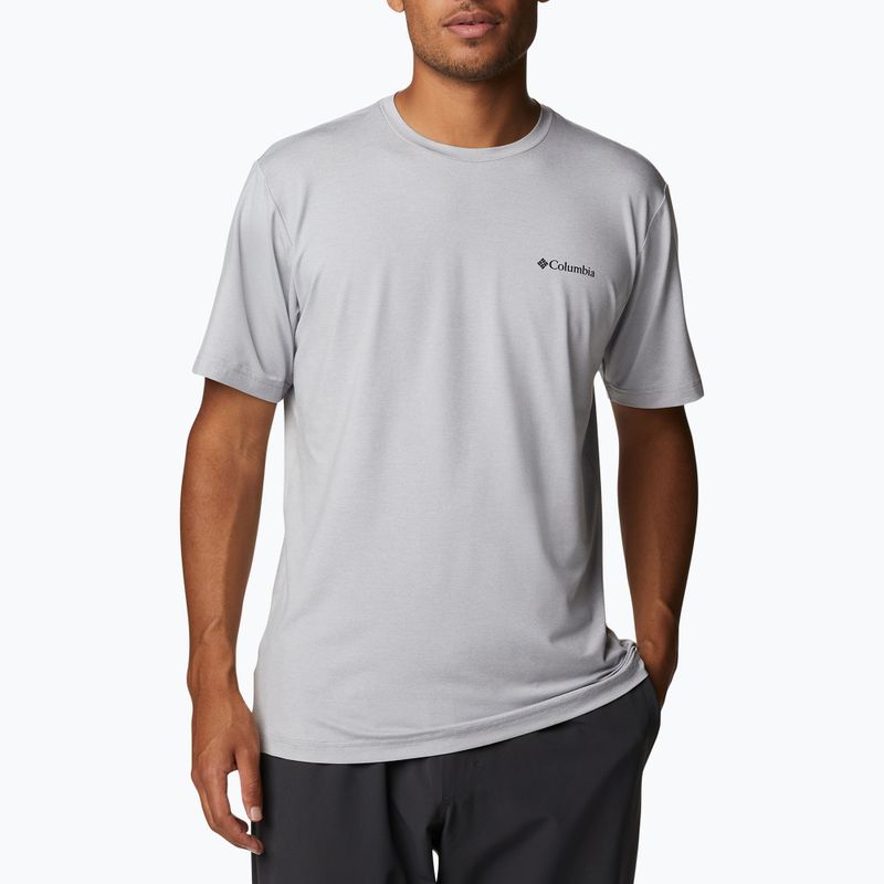 Columbia Tech Trail Graphic Tee 039 gri 1930802 5