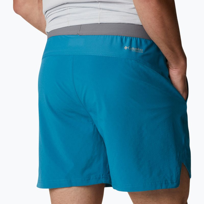 Columbia Titan Pass LW 400 Pantaloni scurți de trekking pentru bărbați albaștri 1991511 5