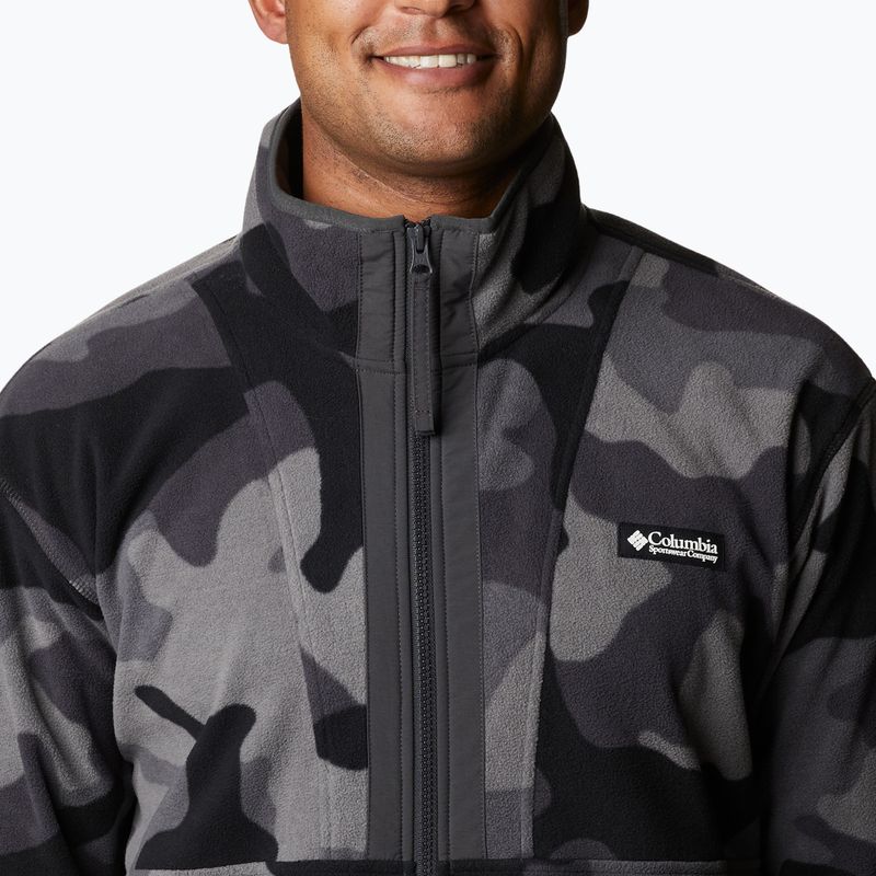 Columbia Back Bowl 015 Hanorac fleece pentru bărbați negru 1890764 10