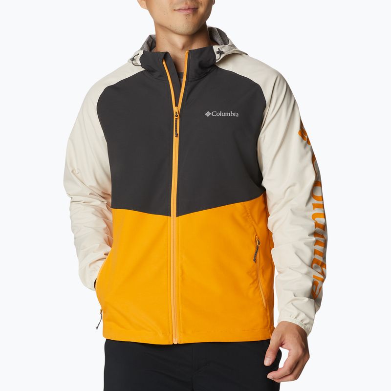 Jacheta de ploaie Columbia Panther Creek pentru bărbați 880 negru/galben 1840711