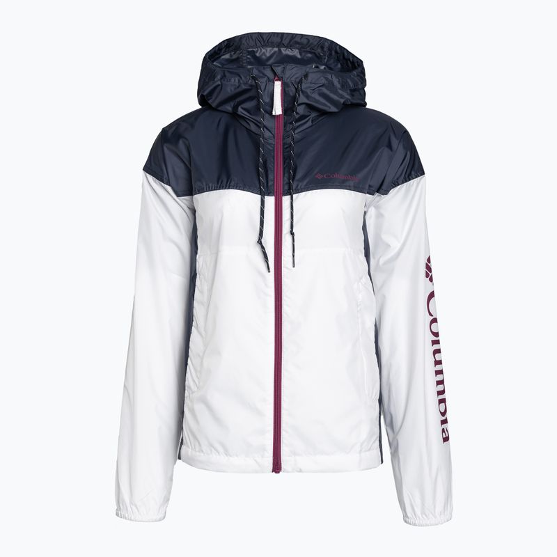 Columbia Flash Challenger Novelty jachetă de vânt pentru femei, alb 1989503102