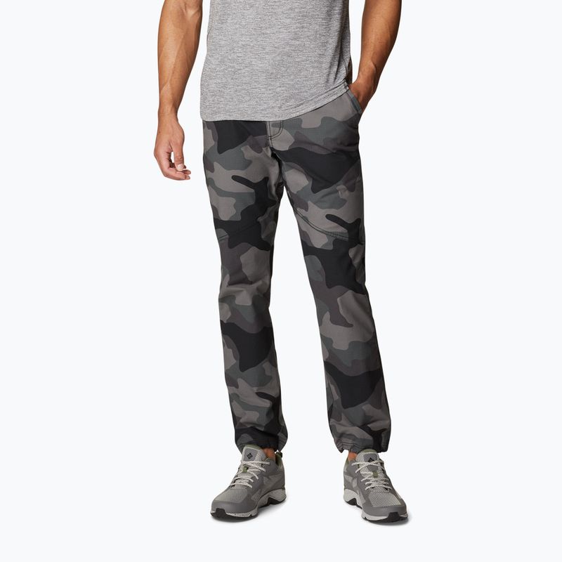 Pantaloni de trekking pentru bărbați Columbia Wallowa Belted 012 gri-negru 1955361