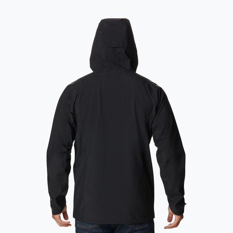 Columbia Peak Creek Shell 010 jachetă de ploaie pentru bărbați negru 1988892 3