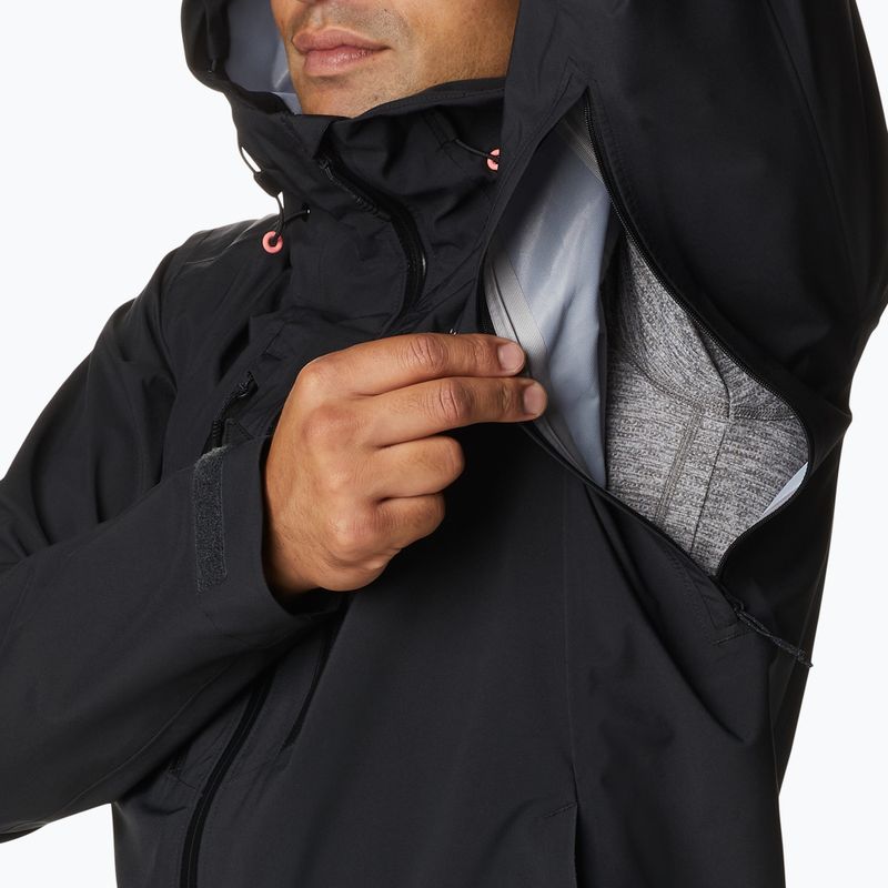 Columbia Peak Creek Shell 010 jachetă de ploaie pentru bărbați negru 1988892 5