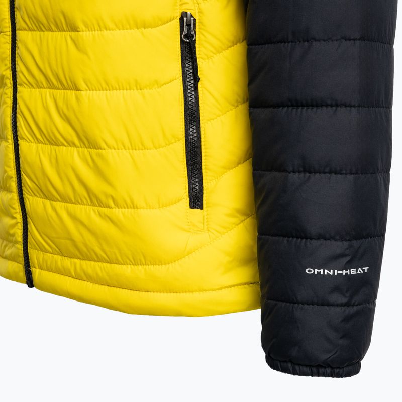 Columbia Powder Lite Hooded jachetă de puf pentru bărbați negru/galben 1693931 9