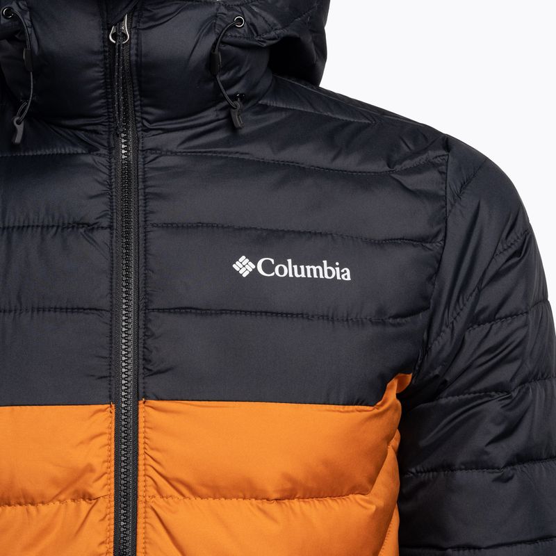 Columbia Powder Lite Hooded Orange/Negru Jachetă de puf pentru bărbați 1693931 3