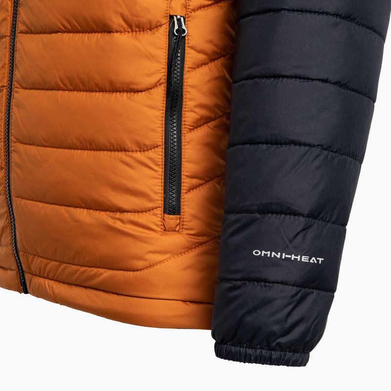 Columbia Powder Lite Hooded Orange/Negru Jachetă de puf pentru bărbați 1693931 4