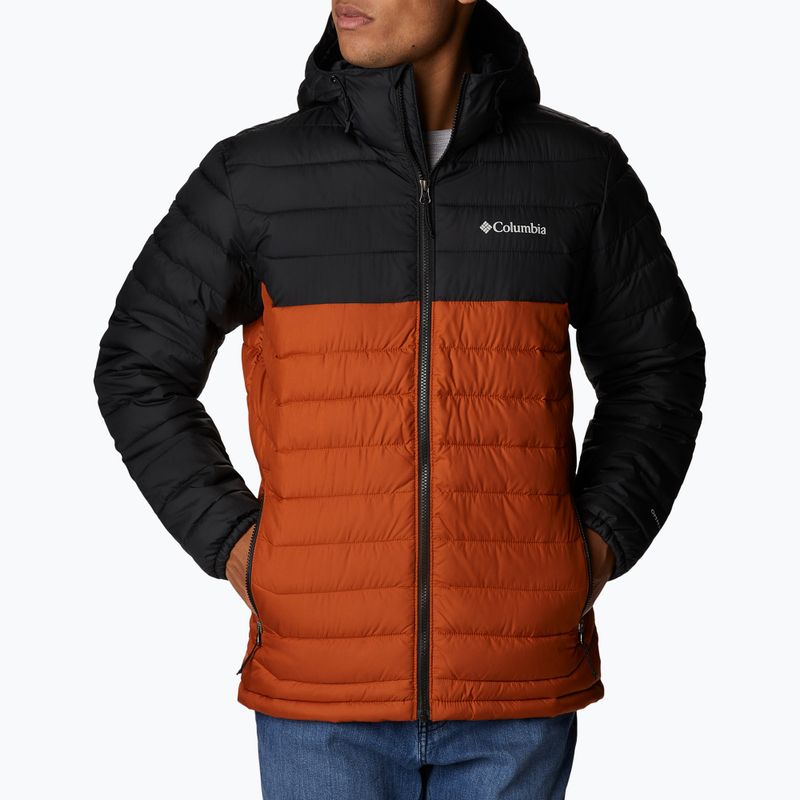 Columbia Powder Lite Hooded Orange/Negru Jachetă de puf pentru bărbați 1693931 6