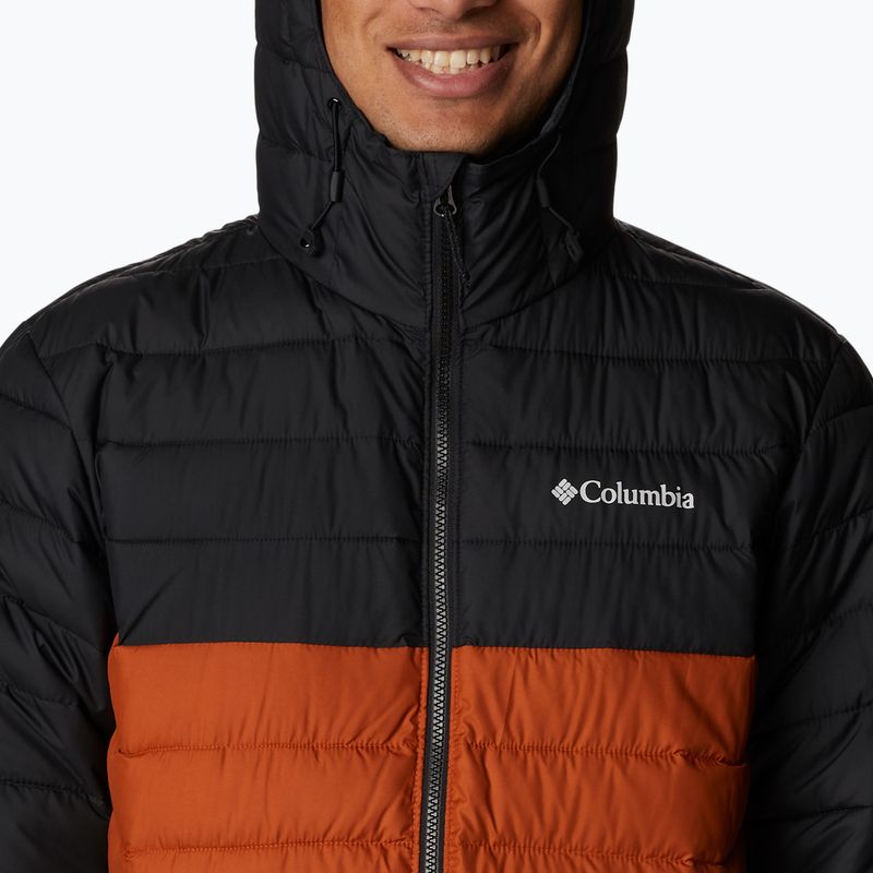 Columbia Powder Lite Hooded Orange/Negru Jachetă de puf pentru bărbați 1693931 10