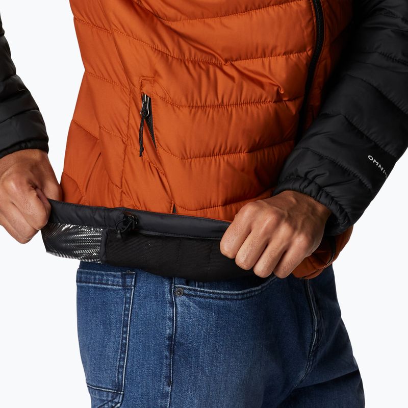 Columbia Powder Lite Hooded Orange/Negru Jachetă de puf pentru bărbați 1693931 11