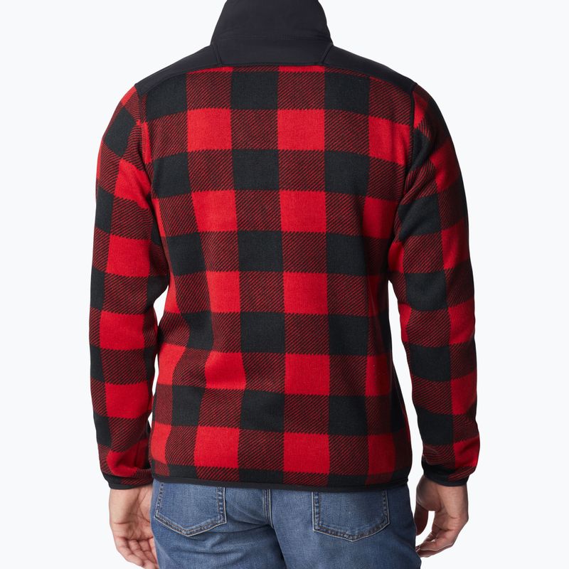 Columbia Sweater Weather II imprimat de munte roșu imprimat în carouri pentru bărbați de trekking pulover de trekking 2
