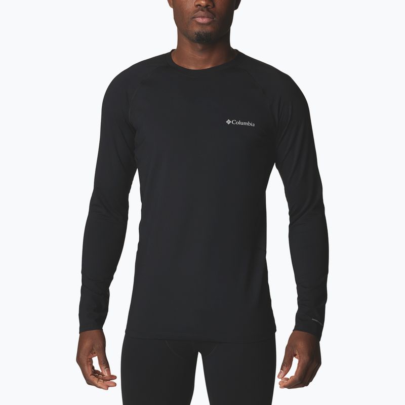 Bluză termoactivă pentru bărbați Columbia Omni-Heat Infinity Knit LS Crew black