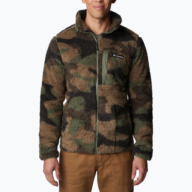 Bărbați Columbia Winter Pass Print Fleece sweatshirt maro 1866565