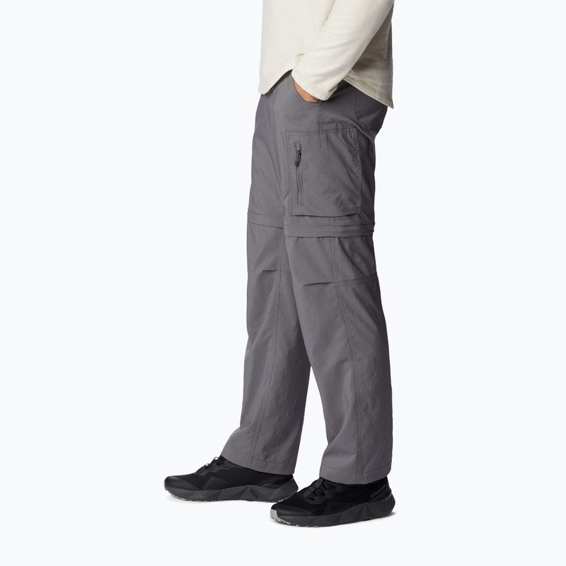 Pantaloni de trekking pentru bărbați Columbia Silver Ridge Utility Convertible gri 2012962023 4
