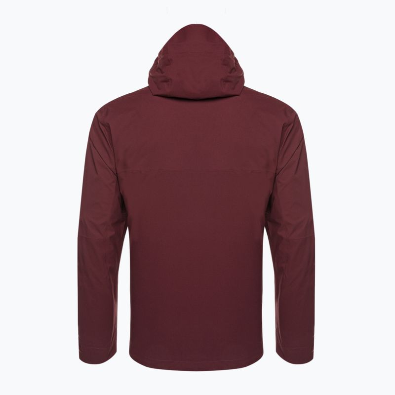 Geacă de ploaie cu membrană pentru bărbați Columbia Omni-Tech Ampli-Dry maroon 1932854 2
