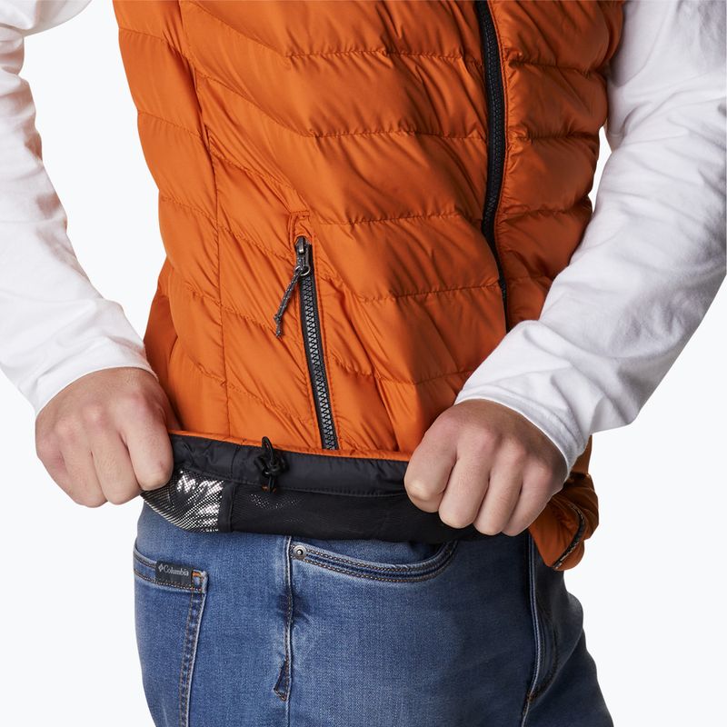 Columbia Powder Lite pentru bărbați de drumeție fără mâneci maro 1748031 6