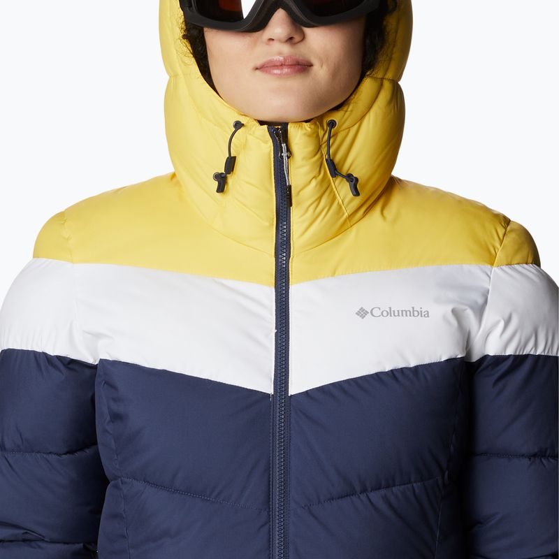 Columbia Abbott Peak Insulated jachetă de schi pentru femei albastru marin și galben 1909971 9