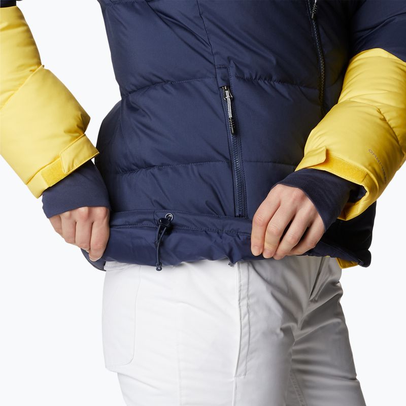 Columbia Abbott Peak Insulated jachetă de schi pentru femei albastru marin și galben 1909971 12