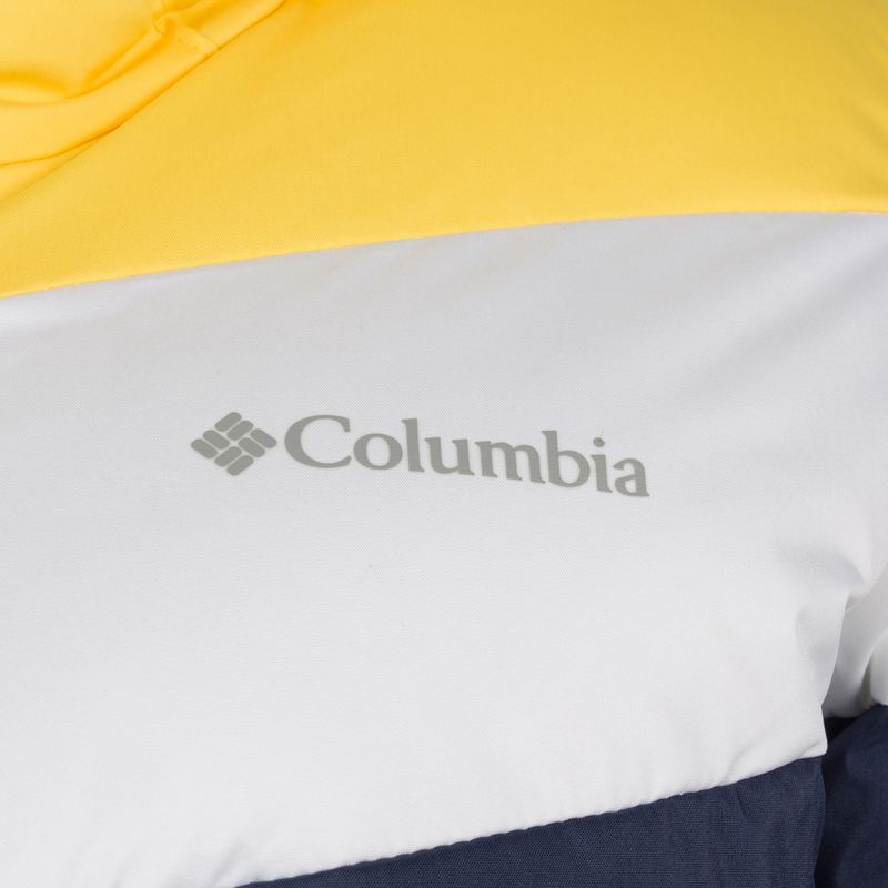 Columbia Abbott Peak Insulated jachetă de schi pentru femei albastru marin și galben 1909971 3