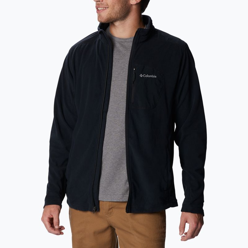 Bluză de trekking pentru bărbați Columbia Klamath Range Full Zip neagră 2013604 5