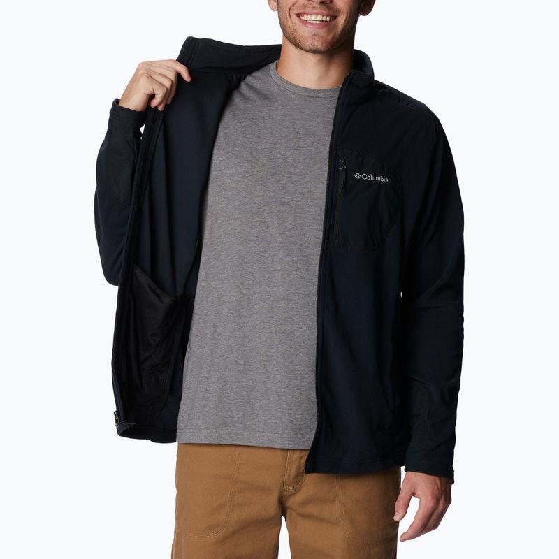 Bluză de trekking pentru bărbați Columbia Klamath Range Full Zip neagră 2013604 6