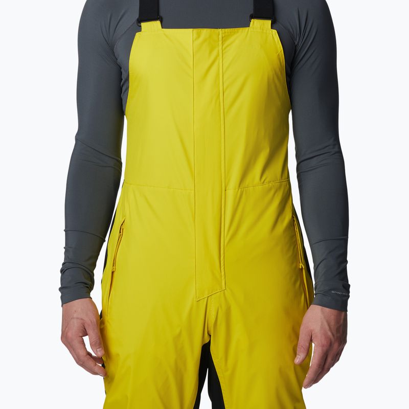 Columbia Iceventure Bib galben pantaloni de schi pentru bărbați 2008141 4