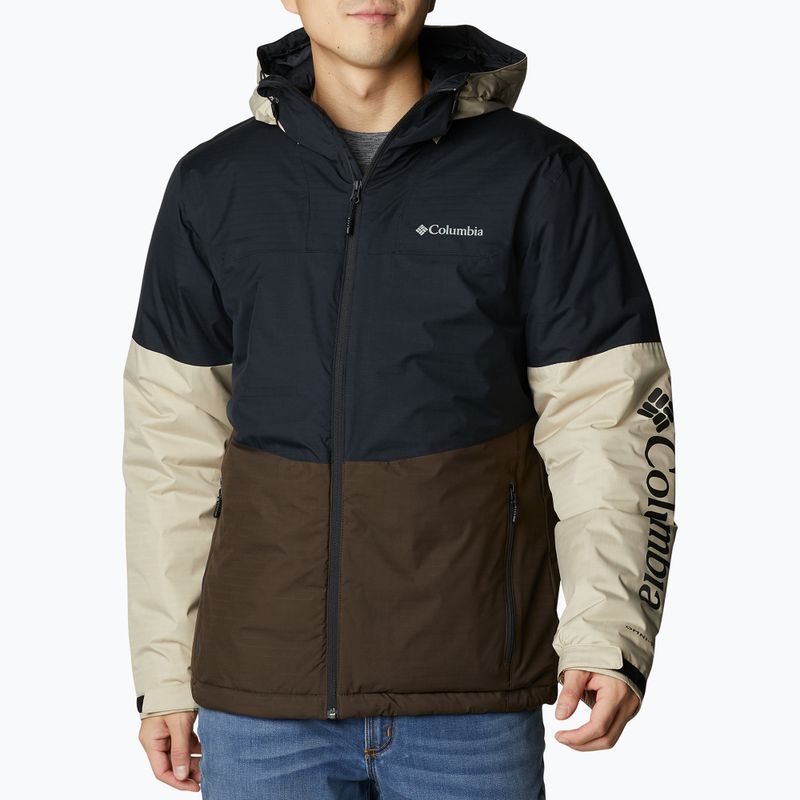 Columbia Point Park Insulated jachetă pentru bărbați în puf maro și negru 1956811