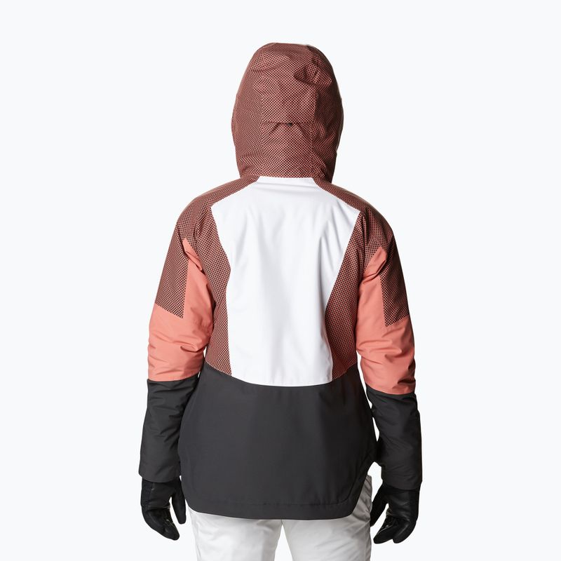 Columbia Snow Slab Blackdot jachetă de schi pentru femei negru și roșu 2007551 3