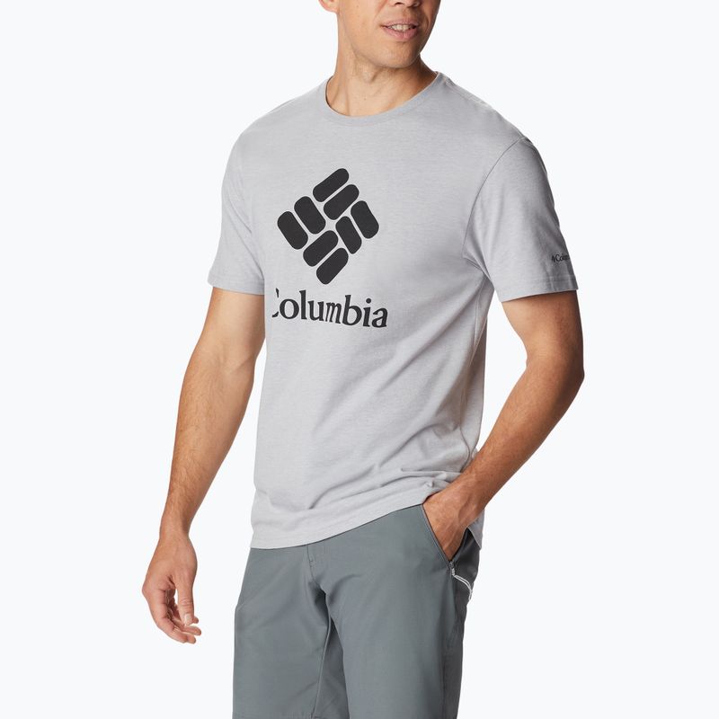 Columbia CSC Basic Logo tricou de trekking gri pentru bărbați 1680053 2