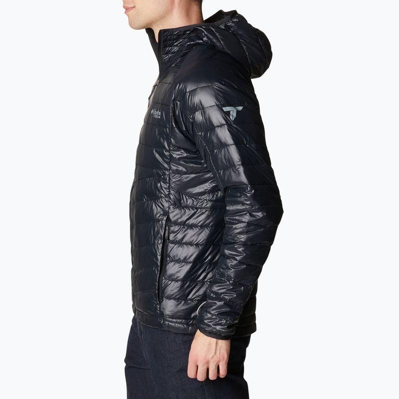 Columbia Platinum Peak Hooded jachetă de bărbați cu glugă neagră 2008611 2