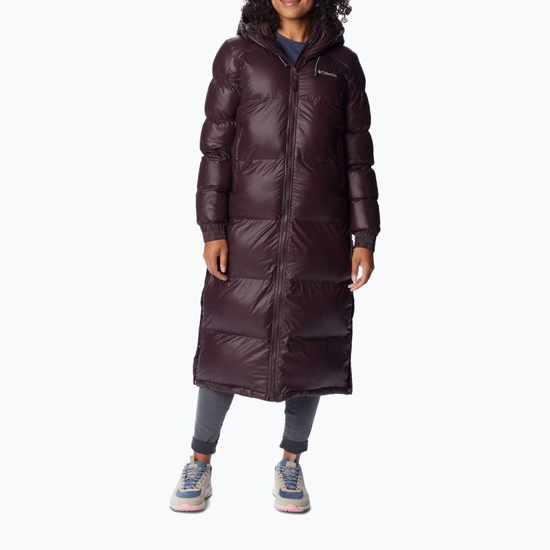 Geacă cu puf pentru femei Columbia Pike Lake Long maroon 1976204