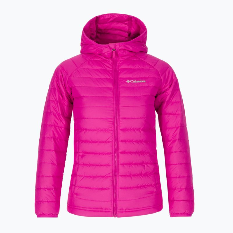 Columbia Powder Lite jachetă cu glugă cu glugă roz pentru copii 1802931