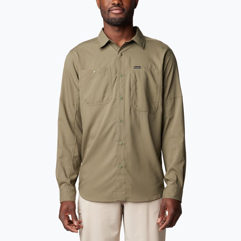 Tricou pentru bărbați Columbia Silver Ridge Utility Lite stone green
