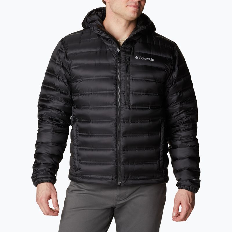 Jacheta cu glugă Columbia Pebble Peak Down Hooded pentru bărbați  negru 2008315