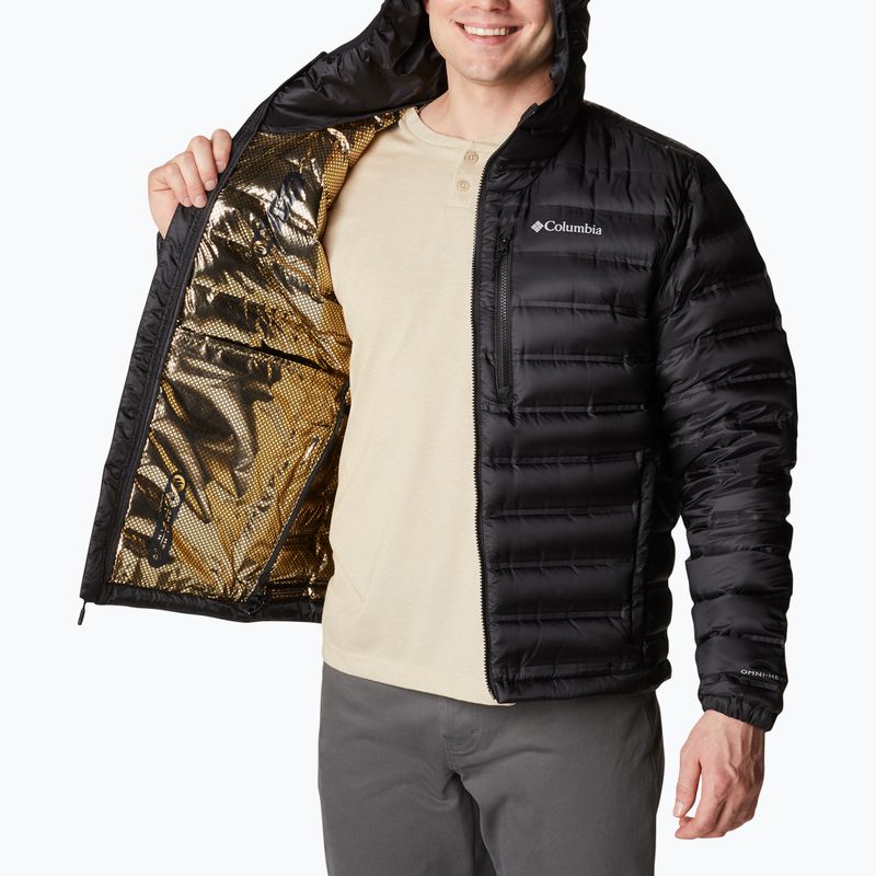 Jacheta cu glugă Columbia Pebble Peak Down Hooded pentru bărbați  negru 2008315 10